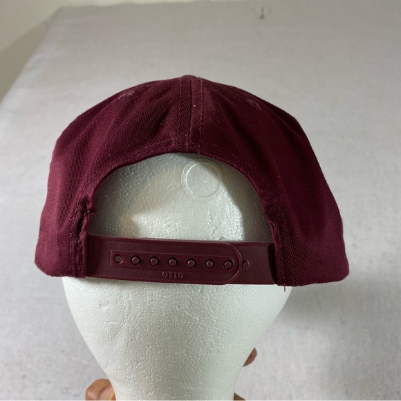 Otto SCHWEIGER Vineyard Cap Maroon Unisex Snap Closure One Size Cap Ball… - Picture 3 of 8